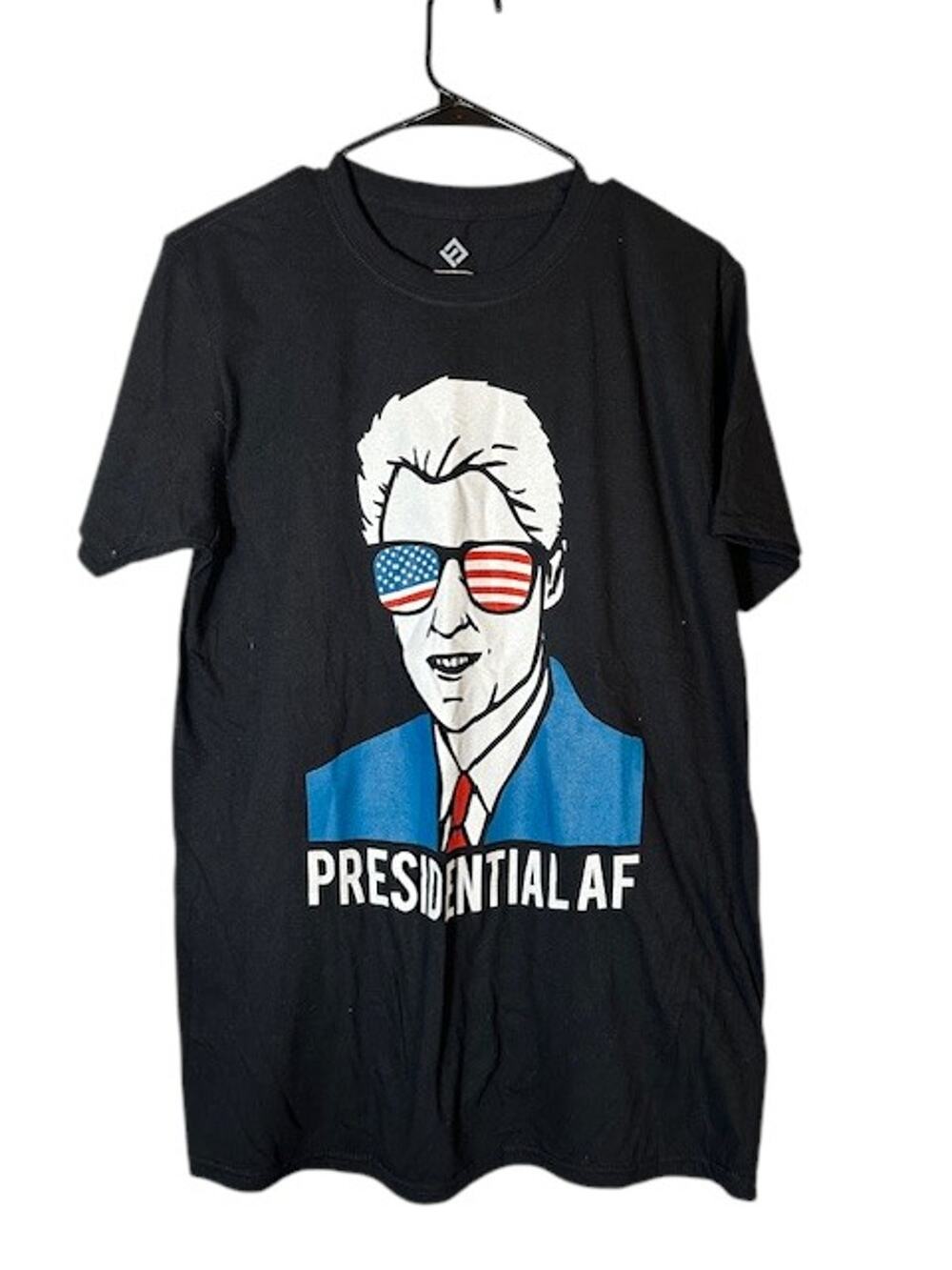 H3 Sportgear Black Political Presidential Graphic Short Sleeve T-Shirt Men Sz M